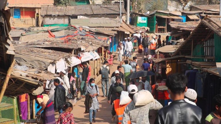 As ethnic armed group claims to have captured a town in western Myanmar, Muslim Rohingyas flee again