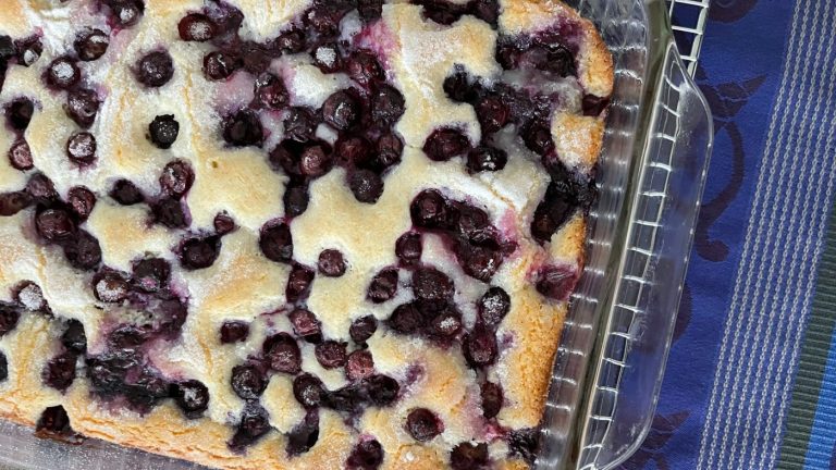 Recipe: Is it a blueberry cake or a cobbler? Either way, it’s delicious
